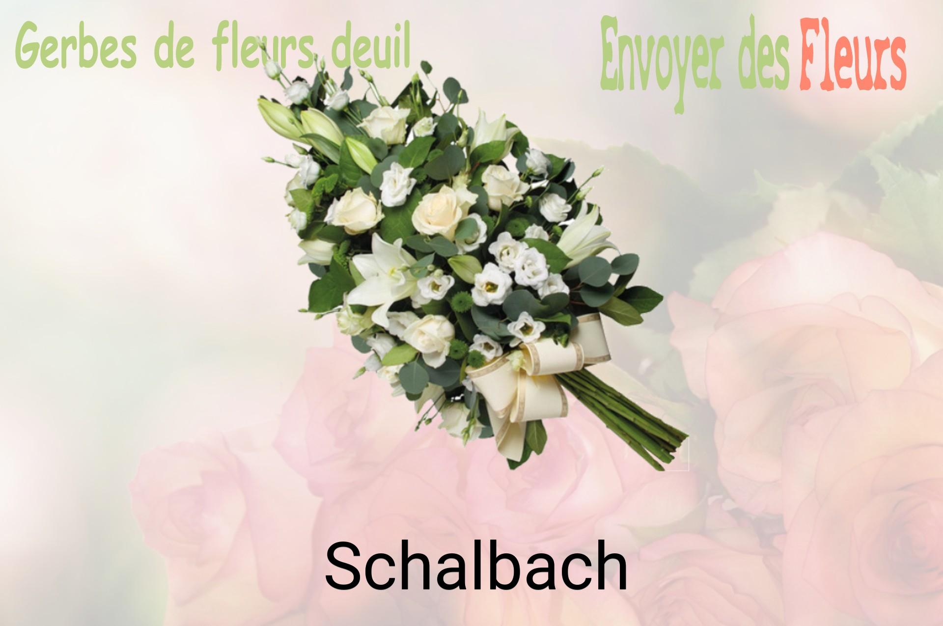 Gerbe de fleurs de deuil livrée à Schalbach